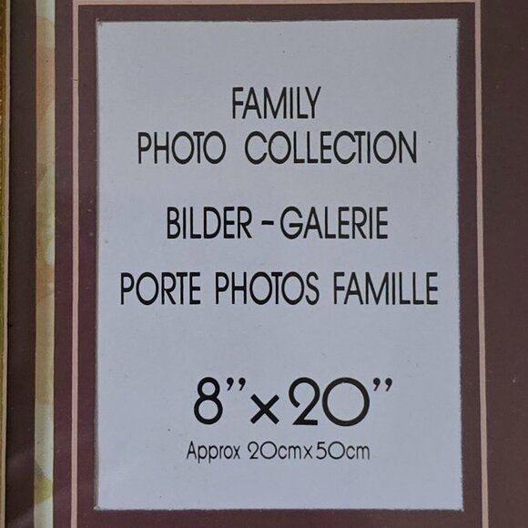 Ornate Floral Photo Collage Frame – 8x20 – Holds 10 Photos –Gold Trim–New Unused - Picture 3 of 4